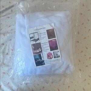 Elegant White Bed Canopy